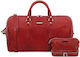 Tuscany Leather Colombo Set Sack Voyage Red mad...