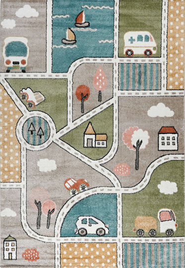 Balsan Carousel Kinder Teppich Straße Mehrfarbig 160x230cm