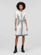 Karl Lagerfeld Mini All Day Φόρεμα Πλεκτό Λευκό