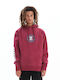 Sweatshirt with Hood Rasberry