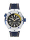 Cerruti Ruscello Watch Battery with Blue Rubber Strap