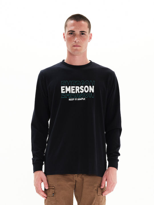 Emerson Men's Long Sleeve Blouse Navy Blue