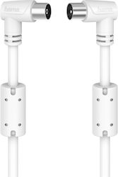 HAMA Καλώδιο Κεραίας Coax male - Coax female Λευκό 5m