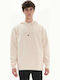 Sweatshirt with Hood Beige