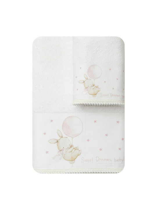 Borea Set of baby towels 2pcs Sweet Dreams Pink 001501079141