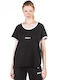 District75 Damen Sportlich T-shirt Schwarz