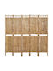 vidaXL Decorative Room Divider made of Bamboo with 5 Panels 200x180cm