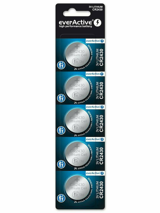 everActive Lithium Watch Battery CR2430 3V 5pcs