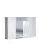 Lamaplast Electra Oglindă de Baie Dreptunghiulară din Plastic cu Raft 58x36cm Alb