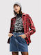 Desigual Women's Checked Long Sleeve Shirt Red