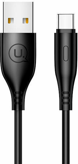 Usams US-SJ267 USB 2.0 Cable USB-C Male - USB-A 10W Black 1m SJ267USB01