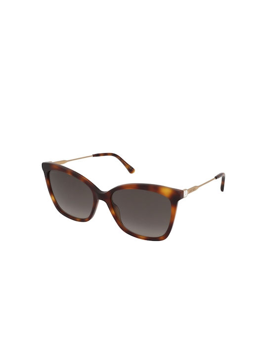 Jimmy Choo Maci Women's Sunglasses with 086/HA Tartaruga Frame and Brown Gradient Lens