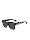 Moschino Women's Sunglasses with Black Plastic Frame and Black Lens MOS131/S 807/IR