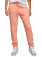 Essentials Παντελόνι Φόρμας με Λάστιχο Fleece Coral