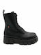 Leather Women's Ankle Boots Black