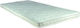 Achaia Strom Semi Double Foam Mattress Topper Top Silver Aloe Vera with Aloe Vera 120x200x6cm