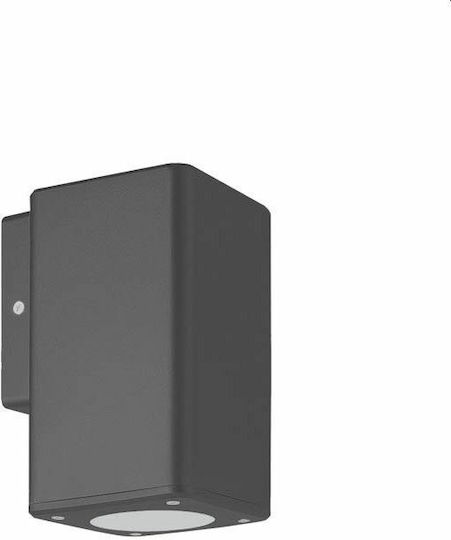 Vito Adria SQ1 Wall-Mounted Outdoor Spot Light GU10 IP54 7.6x14.8x9.9εκ.