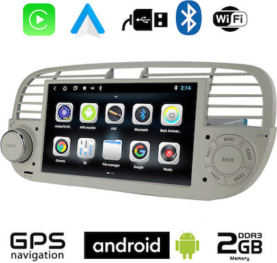 Ηχοσύστημα Αυτοκινήτου για Fiat 500 2008-2015 (Bluetooth/USB/WiFi/GPS) με Οθόνη Αφής 9"