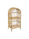 A-S Rattan Βιβλιοθήκη Δαπέδου Ξύλινη Καφέ 38x28x76cm