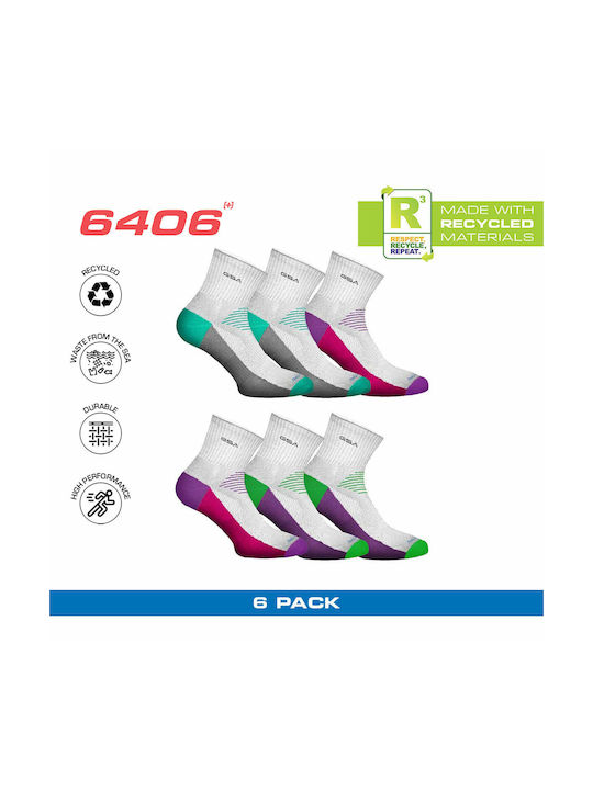 GSA Hydro+ 6406 Running Κάλτσες Πολύχρωμες 6 Ζεύγη