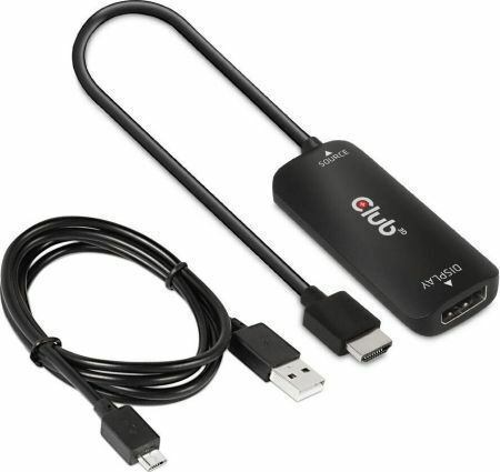 Club3D Μετατροπέας HDMI / micro USB male σε DisplayPort female 1τμχ CAC-1335