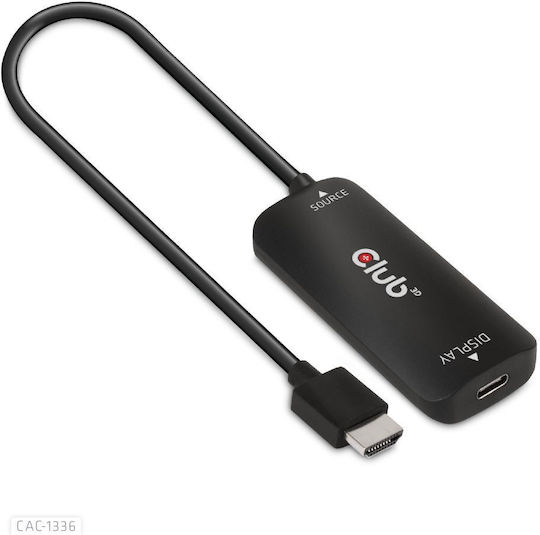 Club3D Μετατροπέας HDMI / micro USB male σε USB-C female 1τμχ CAC-1336