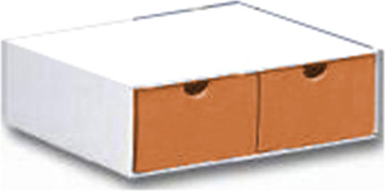 IONIA Box Хартиена Многопозиционна архивна кутия 31x16x32см. Оранжев 1бр