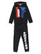 Kids Tracksuits Black 2 Pieces