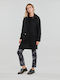 Desigual Women's Midi Coat with Buttons Black