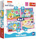 Kids Puzzle Baby Shark for 3++ Years 71pcs Trefl