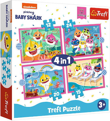 Παιδικό Puzzle Baby Shark 71pcs για 3+ Ετών Trefl