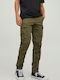 Jack & Jones Men's Trousers Cargo Elastic in Regular Fit Olive Night