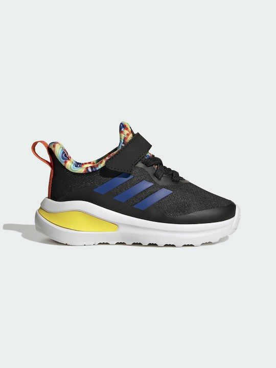 Adidas Αθλητικά Παιδικά Παπούτσια Running FortaRun EL I Core Black / Royal Blue / Impact Yellow