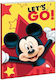 Gim Τετράδιο Ριγέ Mickey Mouse Κόκκινο