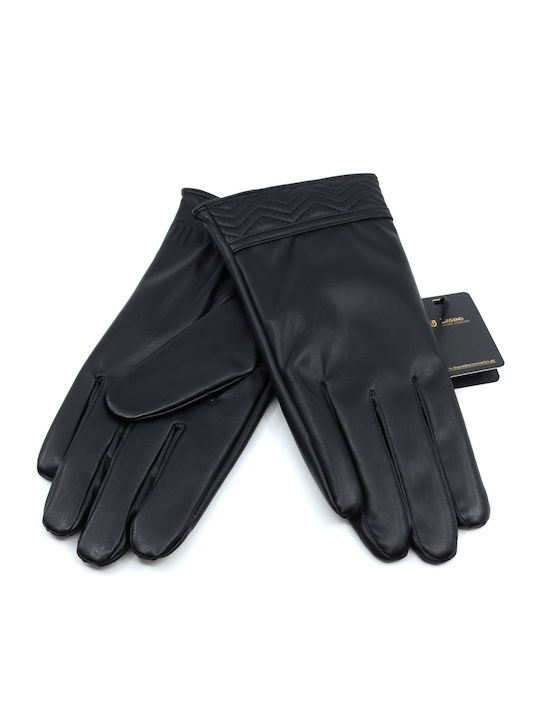 Men's Leather Touch Gloves Black