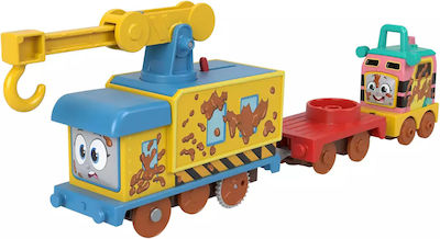 Fisher-Price Thomas & Friends Motorized Greatest Moment - Muddy Fix 'em Up Friends Motorized Train with 2 Wagons (HHN43)