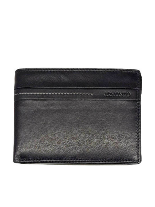 Armonto Leather Men's Wallet Classic Black