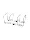 Metaltex Plates Cabinet Dish Rack Metallic in Silver Colour 14x30x16cm