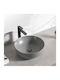 Inter Ceramic ICB 875MG Aufgesetztes Waschbecken Porzellan 41.5x41.5x13.5cm Gray