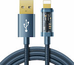 Joyroom S-UL012A12 Braided USB to Lightning Cable Μπλε 1.2m