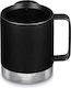 Klean Kanteen Insulated Camp Mug Tumbler Ποτήρι Θερμός Ανοξείδωτο BPA Free 355ml Black με Λαβή και Καλαμάκι