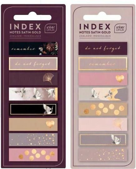 interDRUK Satin Gold Αυτοκόλλητος Σελιδοδείκτης