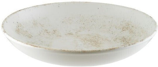 Bonna Nacrous Porcelain Salad Bowl White 25x25cm