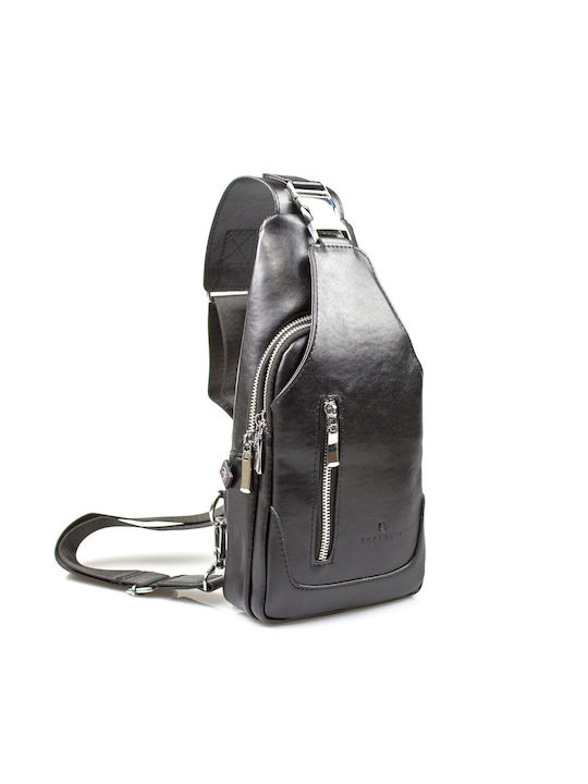 Bartuggi 718-110630 Ανδρική Τσάντα Στήθους σε Μαύρο χρώμα