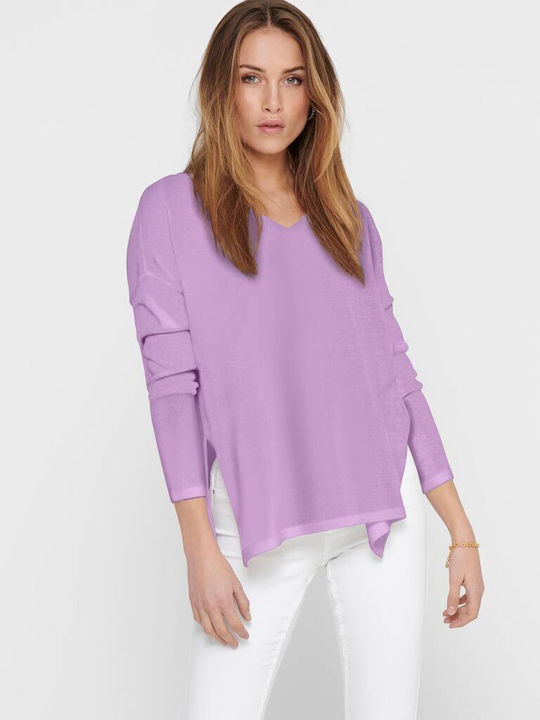 Only Amalia Women's Blouse Long Sleeve with V N...