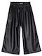Kids Trousers Leather Black