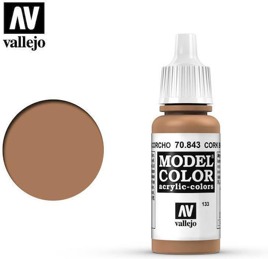 Acrylicos Vallejo Model Brown Model Making Paint Cork Brown 17ml