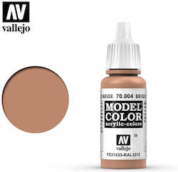 Acrylicos Vallejo Model Model Making Paint Beige Red 17ml