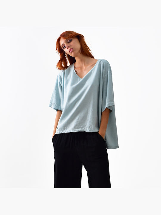 LOTUS EATERS BLOUSE LIGHT MINT - STELARI