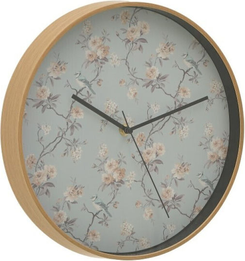 Click Wanduhr Kunststoff Braun Ø30cm